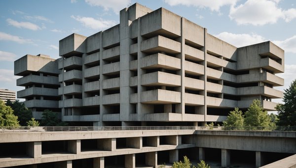 Exploration de l'architecture brutaliste : immersion dans le béton et la beauté esthétique.